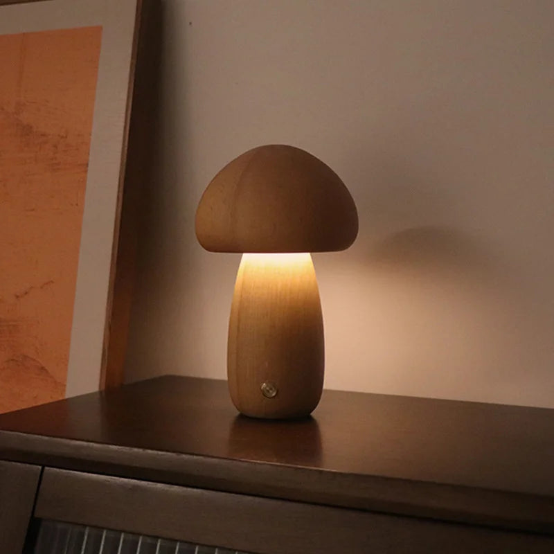 Toadstool Wood Lamp