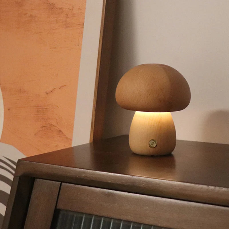Toadstool Wood Lamp
